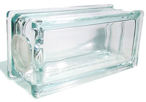 BLOCK, GLASS RECTANGULAR